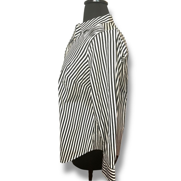 TALBOTS PERFECT SHIRT - STRIPE MIX 14W - Picture 6 of 11